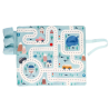 JUEGO MANTEL CON CIRCUITO AZUL + 3 COCHES