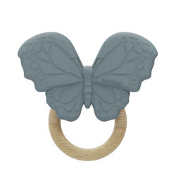 MORDEDOR SILICONA MARIPOSA AZUL LABEL LABEL