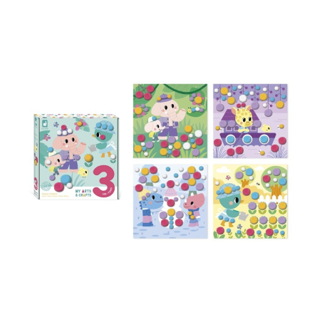 POMPONES 3 AÑOS