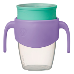 TAZA DE APRENDIZAJE 360 CON CIERRE HERMÉTICO B.BOX LILAC POP