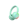AURICULARES CON LUZ AMBIENTAL VERDE MENTA