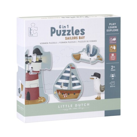 PUZZLE 6 EN 1 SAILOR BAY LITTLE DUTCH FSCH