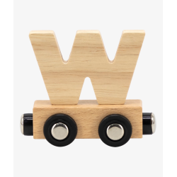 LETRA TREN NATURAL "W"
