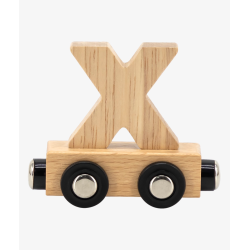 LETRA TREN NATURAL "X"