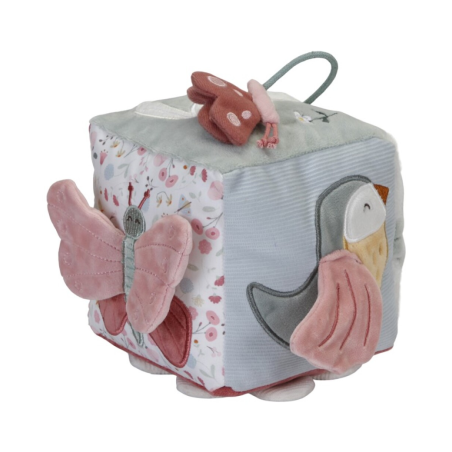 CUBO BLANDITO DE ACTIVIDADES FLORES & MARIPOSA