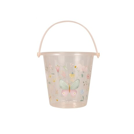 CUBO DE PLAYA FLORES&MARIPOSAS 19CM