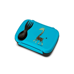 CAJA DE ALMUERZO N´ICE BOX KIDS JIRAFA TURQUESA