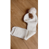 GORRO/BUFANDA MONNUAGE (6-18m) BLANCO