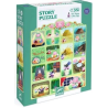 PUZZLE CUENTO LOS TRES CERDITOS DJECO