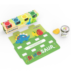 PLASTILINA NATURAL SET ECOCUP DINOSAUR 4 ud.