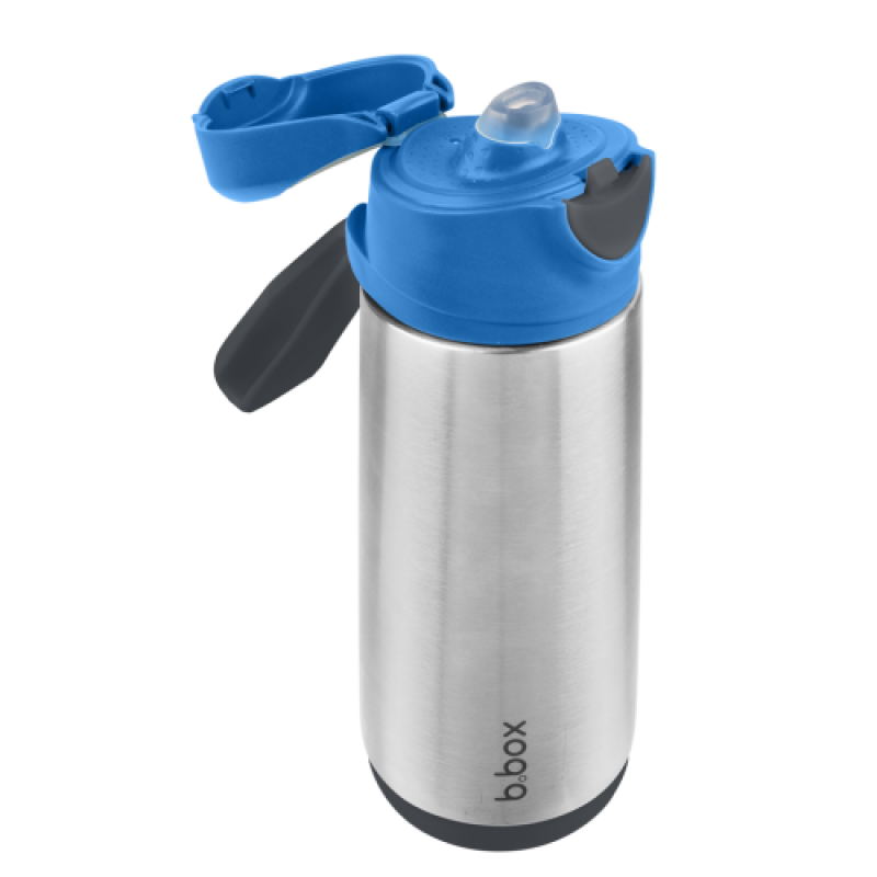 BOTELLA TÉRMICA CON BOQUILLA Y ASA 500ML B.BOX BLUE SLATE