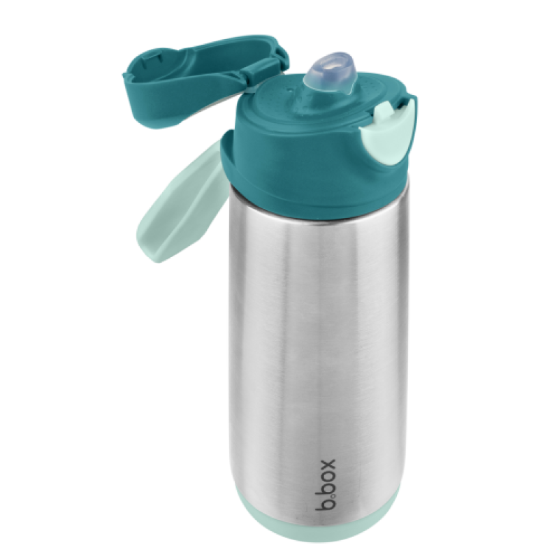 BOTELLA TÉRMICA CON BOQUILLA Y ASA 500ML B.BOX ESMERALD FOREST