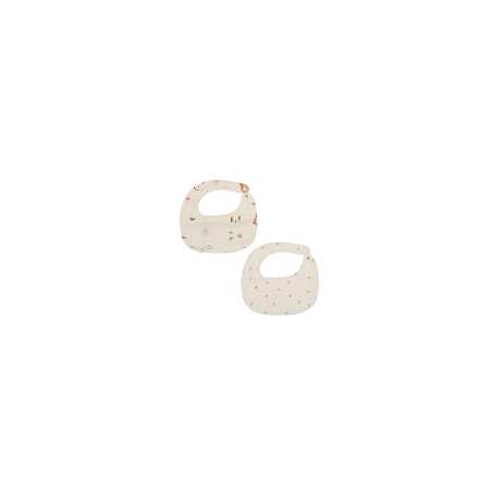 SET 2 BABEROS 19X19 WONDERLAND CRUDO