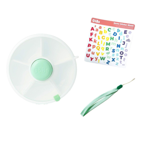 CAJA DE ALMUERZO SNACK SPINNER FLIP MINT GREEN