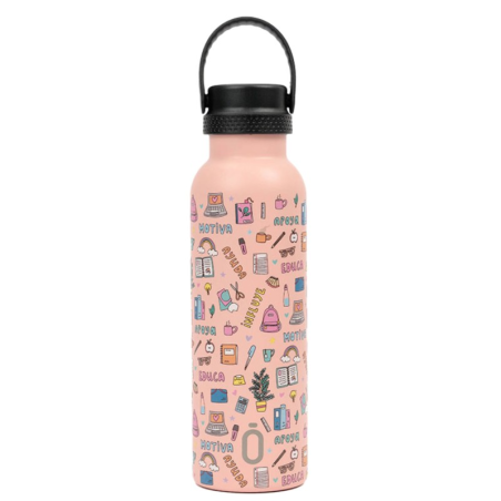 BOTELLA TERMO SPORT+T.ESTANDAR 600 ml-7x7x25 PROFE EN APUROS EDUCA