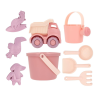 SET DE JUGUETES DE PLAYA OLD ROSE