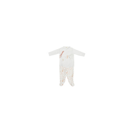 JUBON Y POLAINA COTAGE BLANCO/ROSA