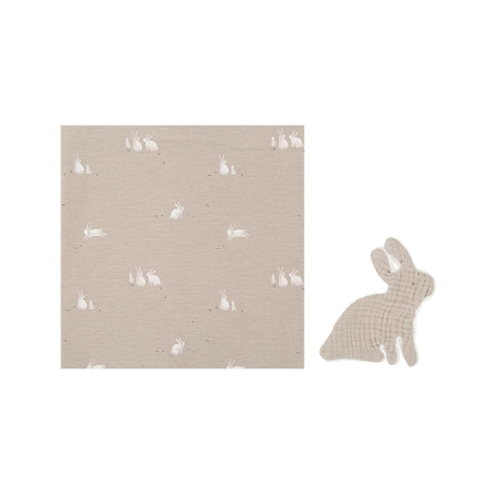 MUSELINA+DOU-DOU BUNNY GRIS BEIGE