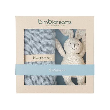 CAJA REGALO MANTA+PELUCHE TRICOT