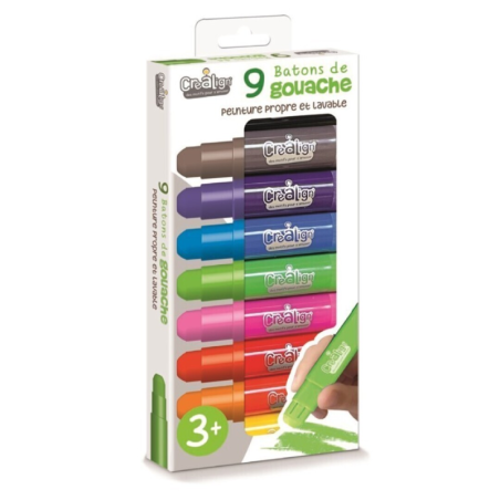 9 LÁPICES DE GOUACHE