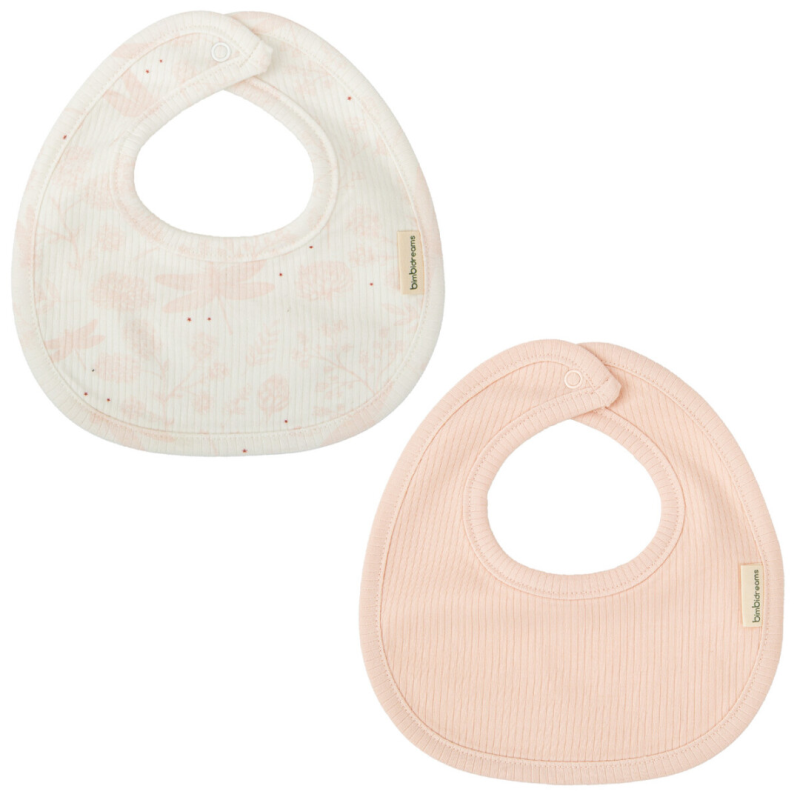 SET 2 BABEROS 19X19 DAFNE B/ROSA