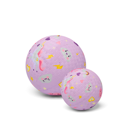 PELOTA DE CAUCHO NATURAL UNICORN 18cm