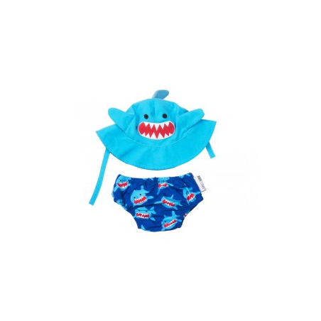 BAÑADOR/PAÑAL+GORRO TIBURON UPF