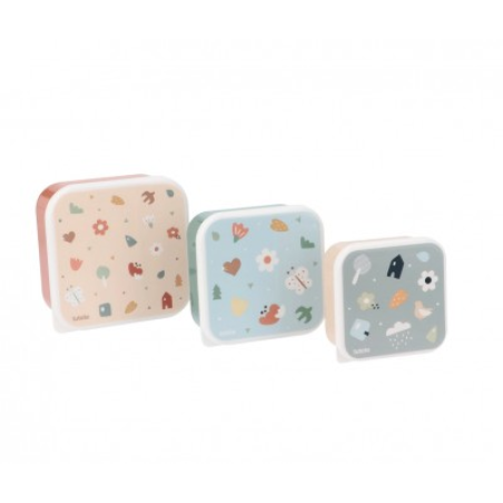 3 CAJAS DE ALMUERZO GEOMETRIC NATURE