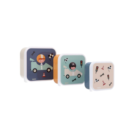 3 CAJAS ALMUERZO SPEED RACERS