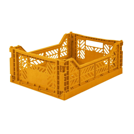 CAJA LILLEMOR PLEGABLE MINI MOSTAZA