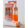 DUO DE BIBERONES MÁGICOS, LECHE Y ZUMO DE FRUTAS - TINY HARLOW