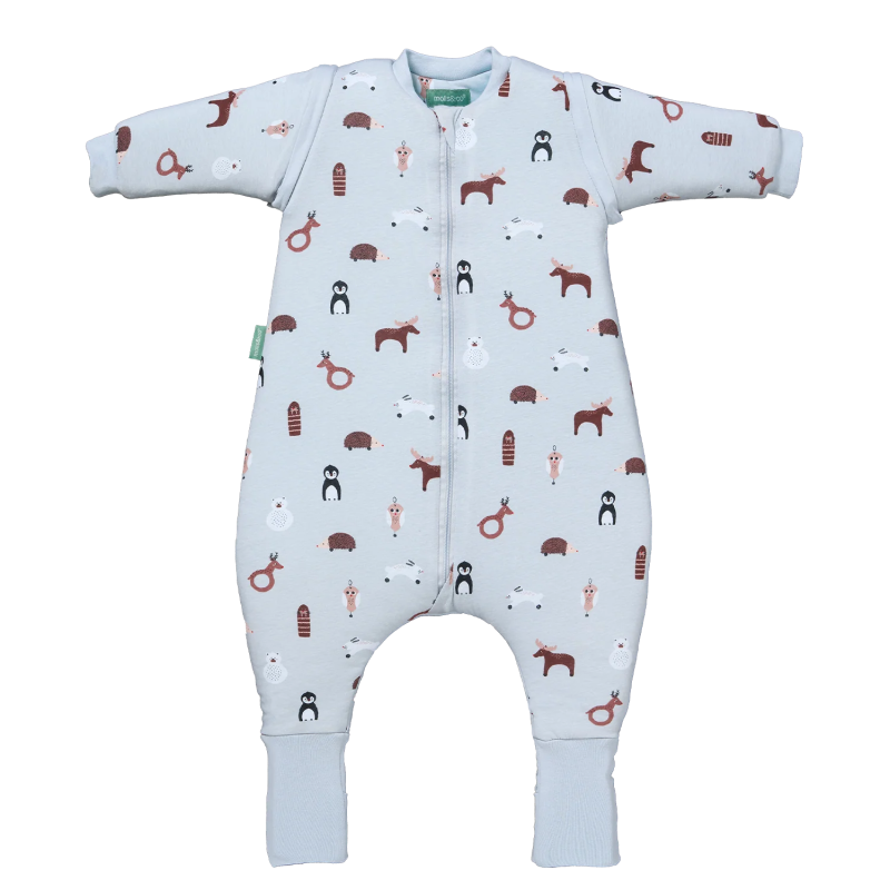 PIJAMA MANTA CON MANGAS Y CALCETINES ANTIDESLIZANTES - WINTER ANIMALS - TOG 2.5