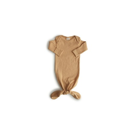 BODY MANGA LARGA CON NUDO MUSTARD MELANGE 0-3m