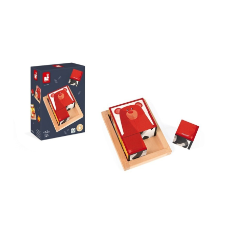6 CUBOS BOSQUE ZIGOLOS EN 1 CAJA DE MADERA
