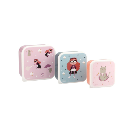 3 CAJAS ALMUERZO FANTASTIC GIRL