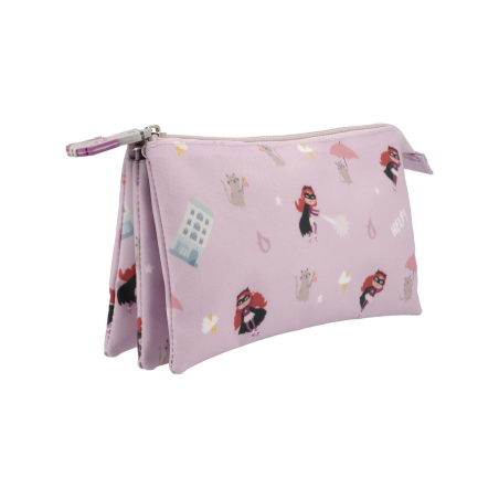 ESTUCHE CON 3 COMPARTIMENTOS FANTASTIC GIRL