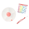 CAJA DE ALMUERZO SNACK FLIP CORAL PINK
