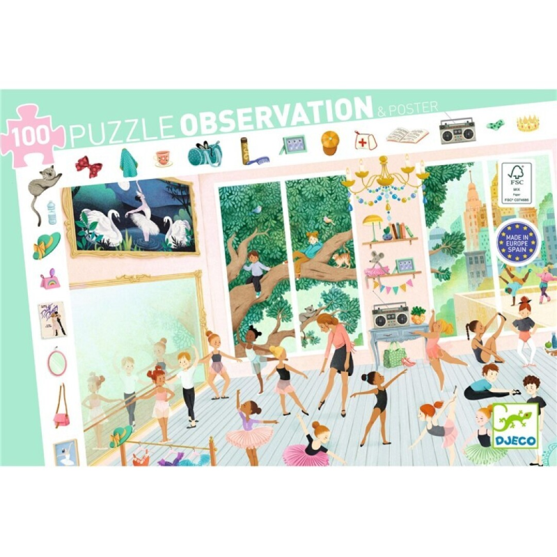 PUZZLE DE OBSERVACIÓN LA ESCUELA DE BAILE DJECO