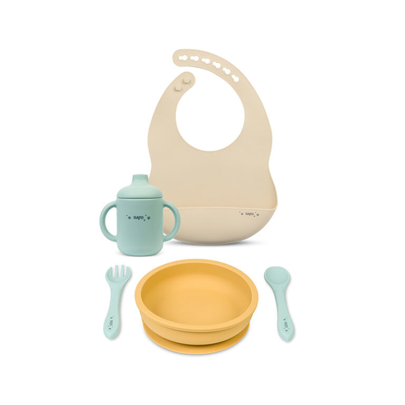 SET DE ALIMENTACIÓN 5 PIEZAS MOSTAZA SARO