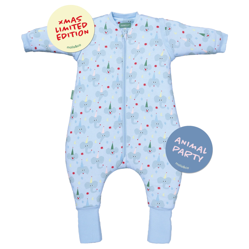 PIJAMA MANTA CON MANGAS Y CALCETINES ANTIDESLIZANTES - ANIMAL PARTY - TOG 2.5